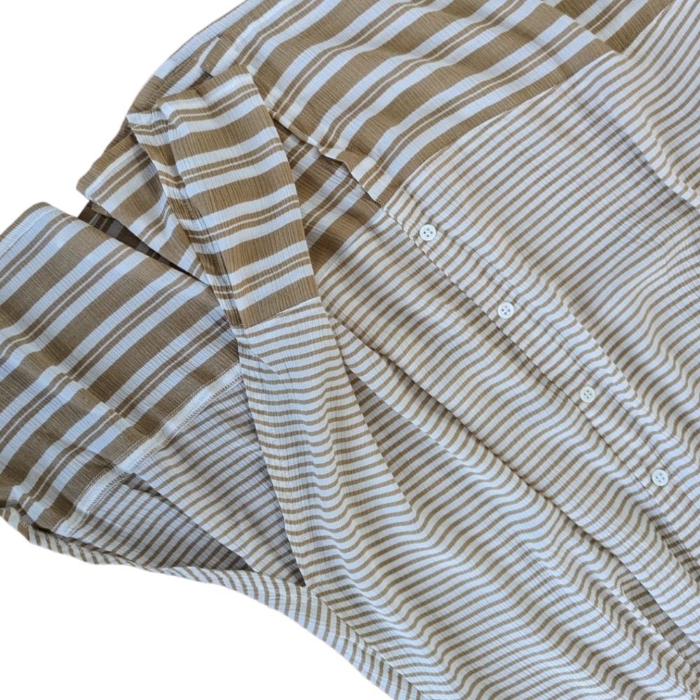 Faithfull the Brand Mustang Midi Dress in Camp Cove Stripe - US 4 - Picture 12 of 13